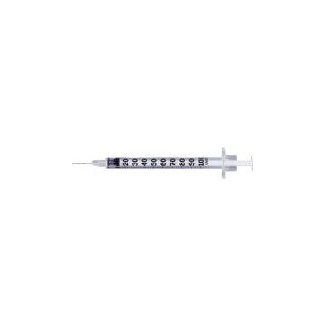 Micro-Fine U-100 Insulin Syringe with Needle, 28G x 1/2" 1cc Volume by BD - Box of 100