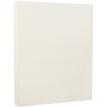8 1/2 x 11 Cardstock - Natural White Laid 88lb