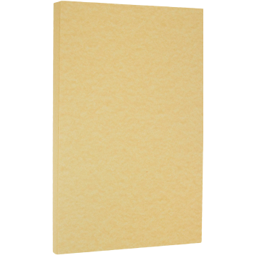 8 1/2 x 14 Parchment Heavyweight Menu Cardstock - Antique Gold 65lb