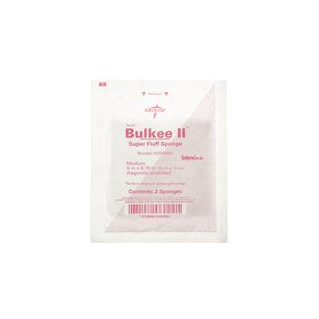 Bulkee II Super Fluff Sponge Sterile 2's, 6" x 6-3/4" - Package of 2