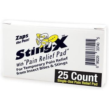 Sting and Bite Relief Sting X Towelette Individual Packet