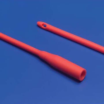 Dover Rob-Nel Urethral Intermittent Catheter by Covidien/Kendall - Singles, 8Fr Red 16 inch L
