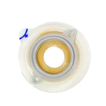 Coloplast Assura Two-Piece Pre-Cut Non-Convex Flat Extra-Extended Wear Skin Barrier with Flange and Belt Tabs 3/4" Stoma Opening, 1-9/16" Flange - Box of 5