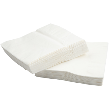 6 1/2 x 6 1/2 Lunch Napkins - White