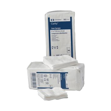 Curity Non-Sterile Cover Sponges by Covidien/Kendall - Bag of 100 - 3 Inch x 3 Inch