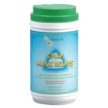 Citrus II CPAP Mask Cleaner - 62 Wipes/Tub