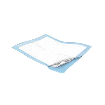Disposable Underpad Wings™ Plus 23 X 36 Inch Fluff / Polymer Light Absorbency - Case of 120