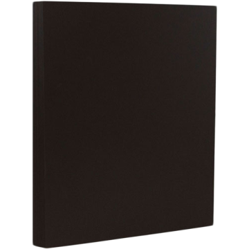 8 1/2 x 11 Cardstock - Smooth Midnight Black 100lb