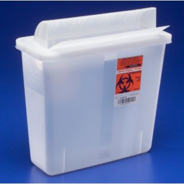 Multi-purpose Sharps Container 11H X 10.75W X 4.75D Inch 5 Quart Translucent by Covidien