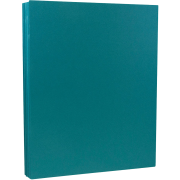 8 1/2 x 11 Cardstock - Teal 100lb