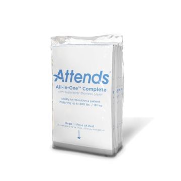 Disposable Underpad Attends Supersorb Advanced Pulp Core Heavy Absorbency - 23 X 36 Inch Pulp Pack of 5