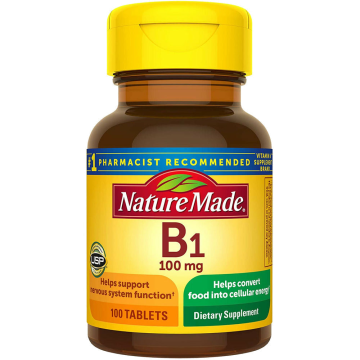 Vitamin B1, 100 mg 100 Tablets by Nature Made