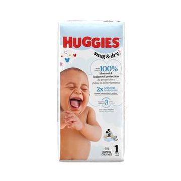 Huggies Snug & Dry Diapers, Jumbo Pack, Size 1