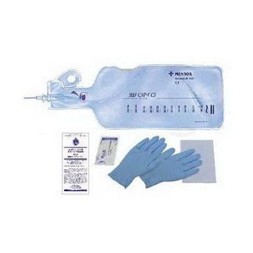 Coloplast Self-Cath Unisex Closed System Intermittent Catheter with Insertion Supplies, Latex-Free - 8 Fr 16 inch / Each / 1100 mL Seamless Collection Bag