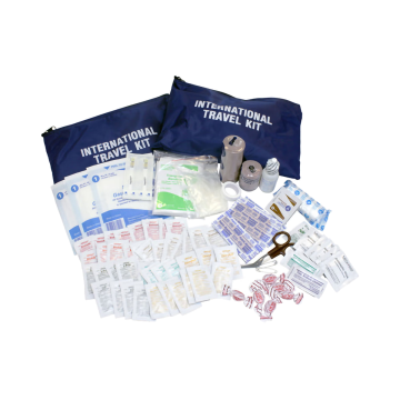 International Travel First Aid Kit Poly Bag