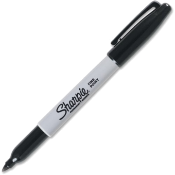 Sharpie Black Fine Point Permanent Markers (1884739) - 36/Pack