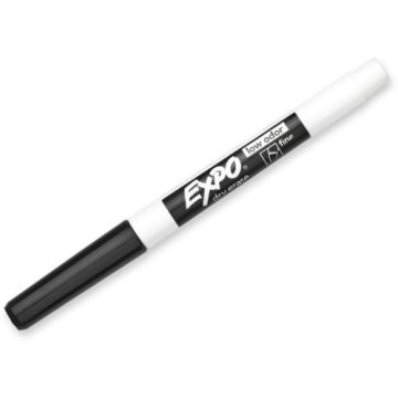 Expo Low-Odor Dry-Erase Black Fine Tip Markers - 36/Pack (1921062)