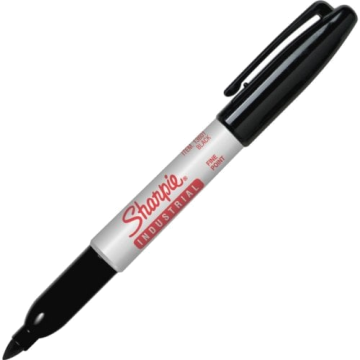 Sharpie Industrial Pro Black Permanent Markers (Fine Point) - 36/Pack (2003898)