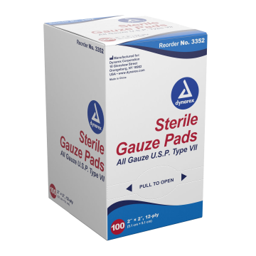 Gauze Sponge 12-Ply Sterile - 2 Inch x 2 Inch