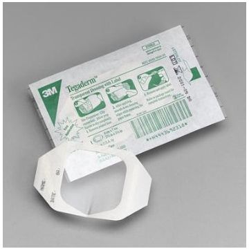 Tegaderm Transparent Adhesive Film Dressing Frame Style by 3M - 1-3/4 X 1-3/4 Inch / Rectangle / Each