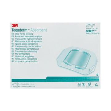 3M Tegaderm Clear Absorbent Acrylic Dressing Medium - 5-5/8 X 6-1/4 Inch / Each