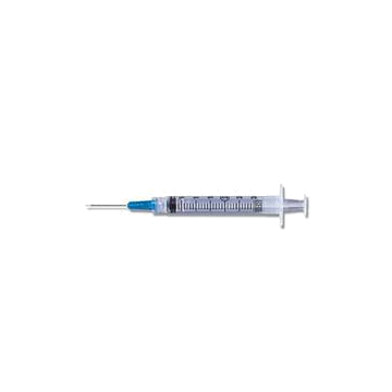 Luer-Lok Syringe with Detachable PrecisionGlide Needle by Becton Dickinson - 18 Gauge / 1-1/2 Inch / 3 mL