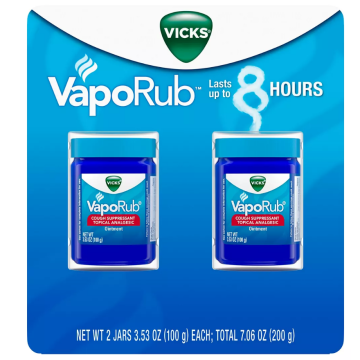 VICKS Cough & Cold - Vaporub, 3.53 oz (Pack of 2)
