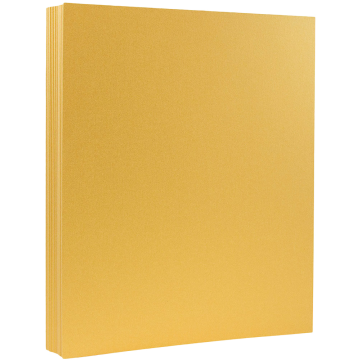 8 1/2 x 11 Stationery Crafting Paper - Gold Metallic 32lb