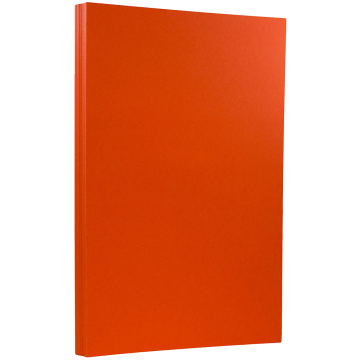 8 1/2 x 14 Cardstock - Mandarin Orange 65lb