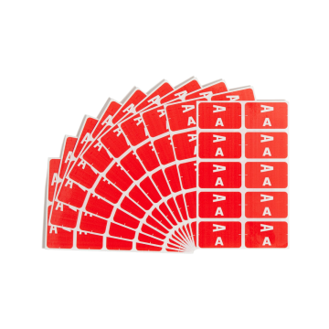 AlphaZ ACCS Color Coded Alphabetic Labels - Sheets - A / 100