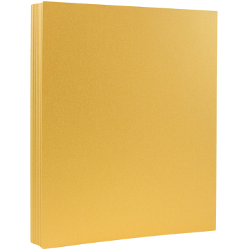 8 1/2 x 11 Cardstock - Gold Metallic 105lb