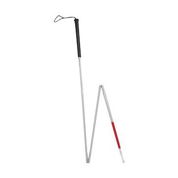Folding Blind Cane with Wrist Strap 59" by Alex Orthopedic