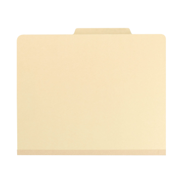 Classification File Folders, 1 Divider, 2 inch Expansion - Red / Letter / 10