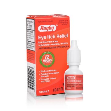 RUGBY Eye Care - Ketotifen Eye Drops .035%, 5mL (Generic Zaditor)
