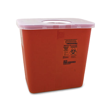 Biohazard 2 Gallon Sharps Container by Sharpsafety