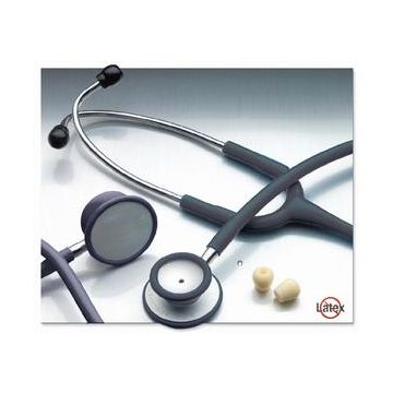 Classic Stethoscope Adscope 603 1-Tube 22 Inch Tube Double-Sided Chestpiece - Black / Each