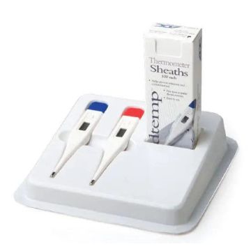 Adtemp General Practice Thermometry Kit with 1 Rectal & 1 Oral Digital Thermometers