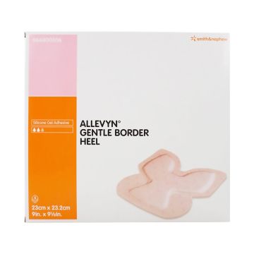 Allevyn Gentle Border Heel Silicone Dressings Gel Adhesive with Border Silicone Dressings Foam Dressing