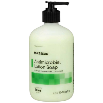 Hand Soap, Antimicrobial Moisturizing Soap with PCMX (Chloroxylenol) and Aloe with Herbal Scent 18 oz