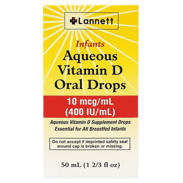 Aqueous Vitamin D Infant Oral Drops 50 mL by Lannett