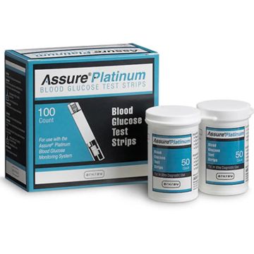 Assure Platinum Blood Glucose Test Strips 100 Count