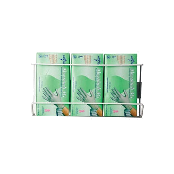 Triple Vertical Wire Glove Box Holder by Alimed