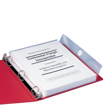 Three-Ring Poly Envelope, 1-1/4 Inch Expansion, Flap with Hook and Loop Closure