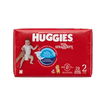 Huggies Little Snugglers Diapers, Size 2, Jumbo Pack - Package of 29