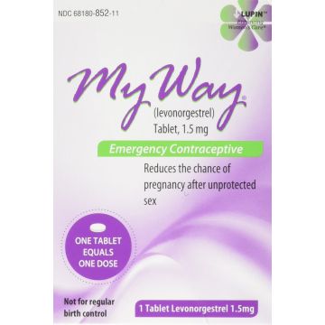 LUPIN Sexual Health - My Way Levonorgestrel 1.5mg, 1 Tablet (Generic Plan B)