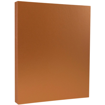 8 1/2 x 11 Stationery Crafting Paper - Copper Brown Metallic 32lb