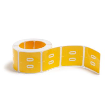 DCC Color-Coded Numeric Labels - Rolls - 6 / 250