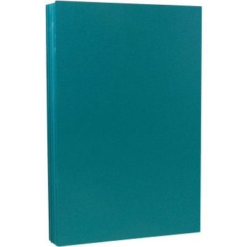 8 1/2 x 14 Cardstock - Teal 100lb