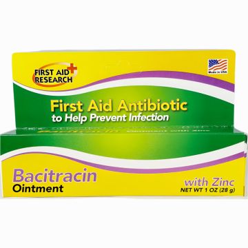 Bacitracin Ointment with Zinc, 1 oz by First Aid Research