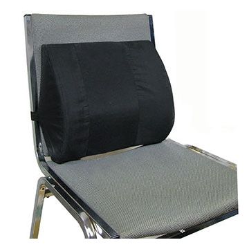 Lumbar Seat Back Cushion by Clinical Health Services - Burgundy